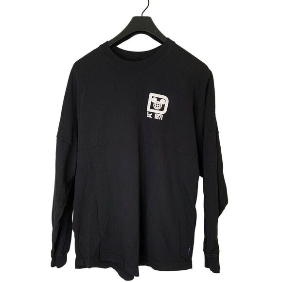 Disney World Spirit Jersey long sleeve sweatshirt black size medium - Picture 1 of 5